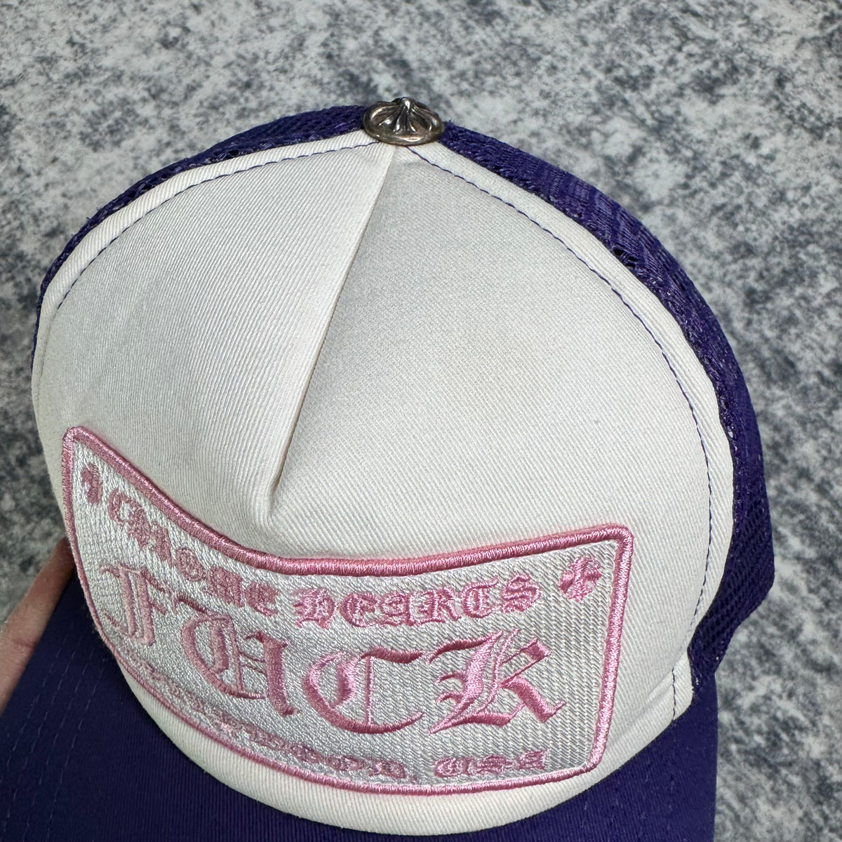 Chrome hearts fuck Hollywood trucker hat - Million Dollar Streetwear