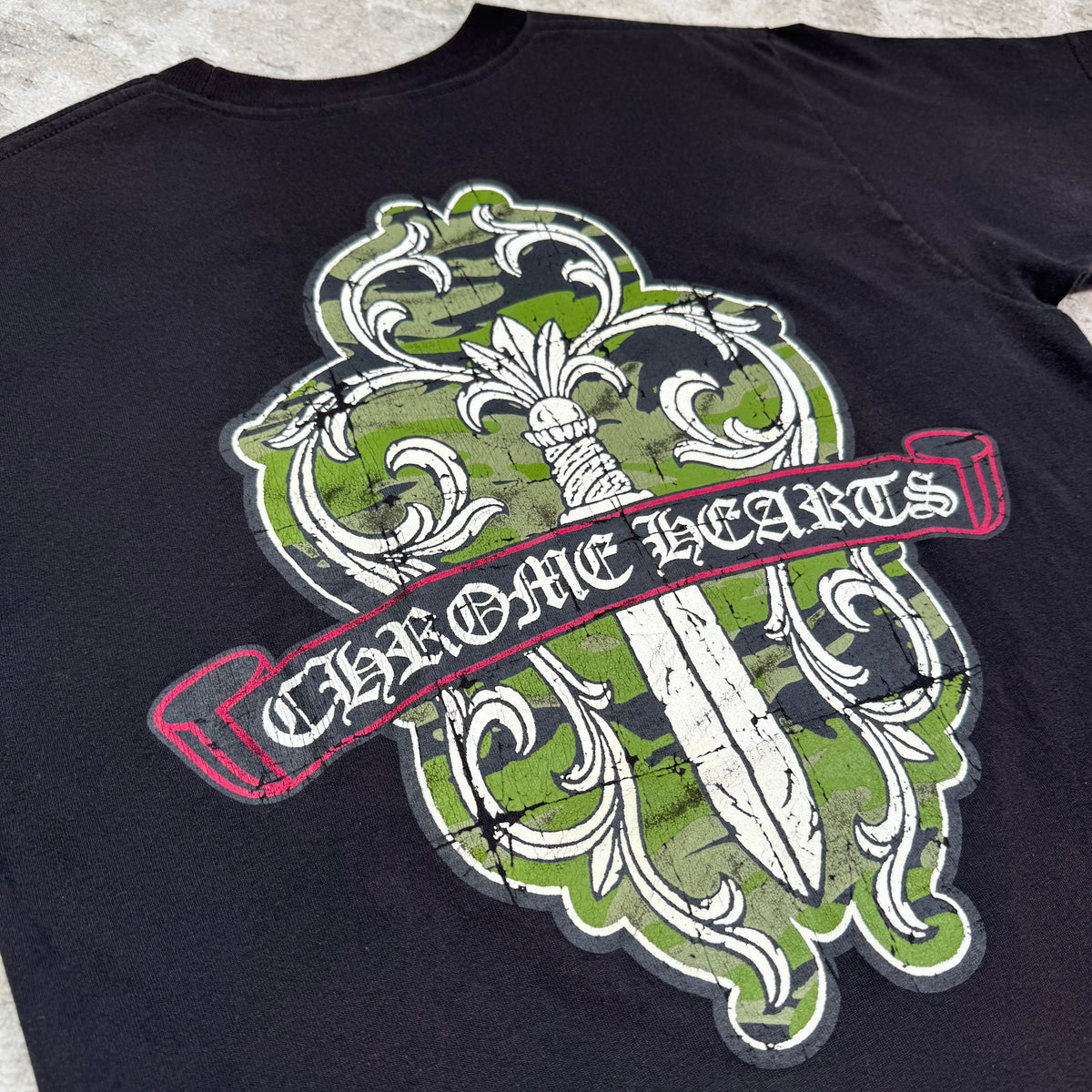 Chrome hearts vintage vine dagger short sleeve shirt - Million Dollar Streetwear