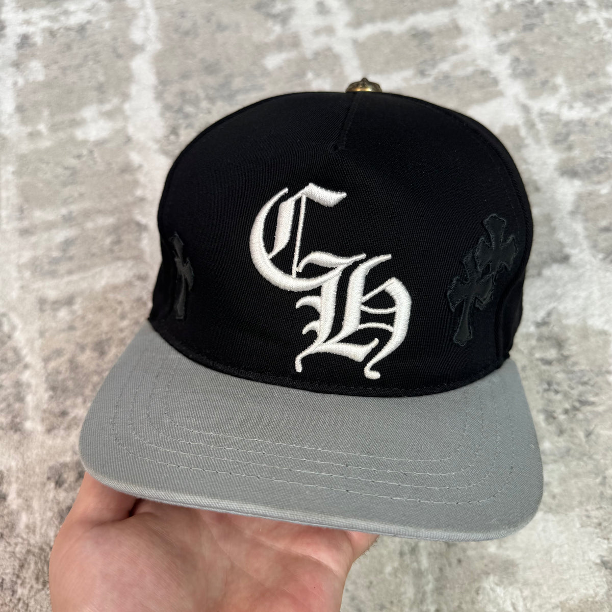Chrome Hearts Cross Patch Baseball Hat — Black — photo 3