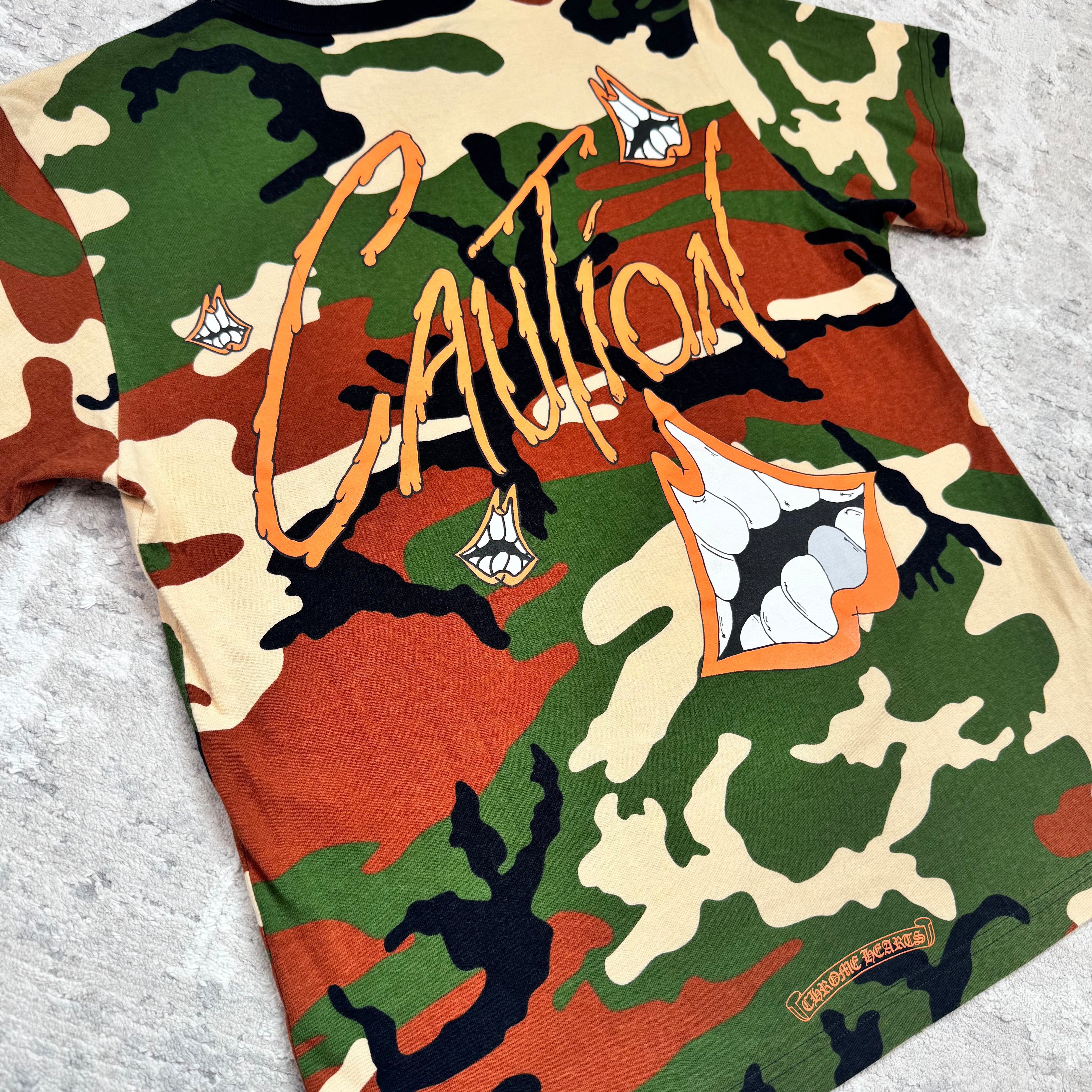 Chrome hearts Matty boy caution short sleeve shirt