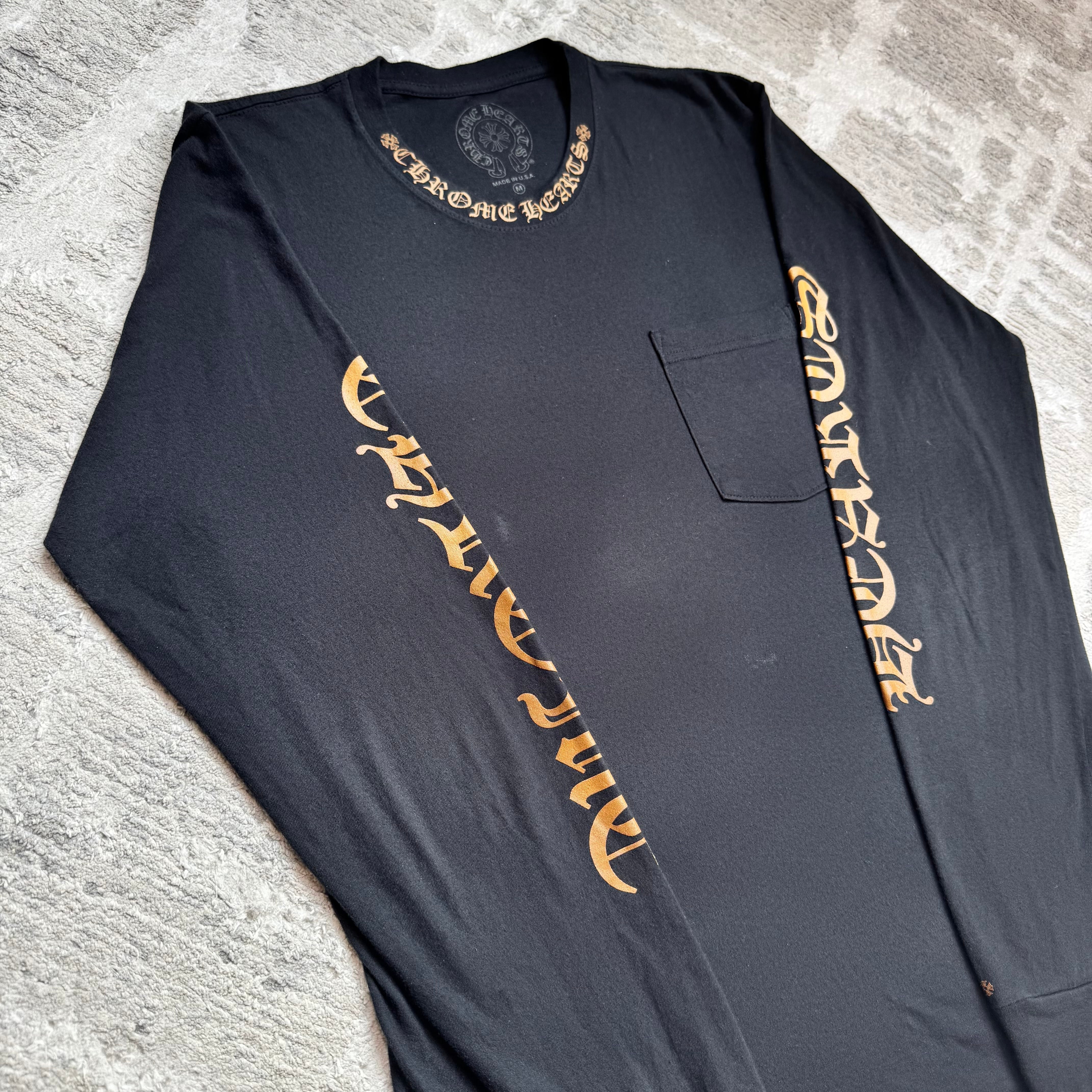 Chrome hearts neck logo long sleeve shirt