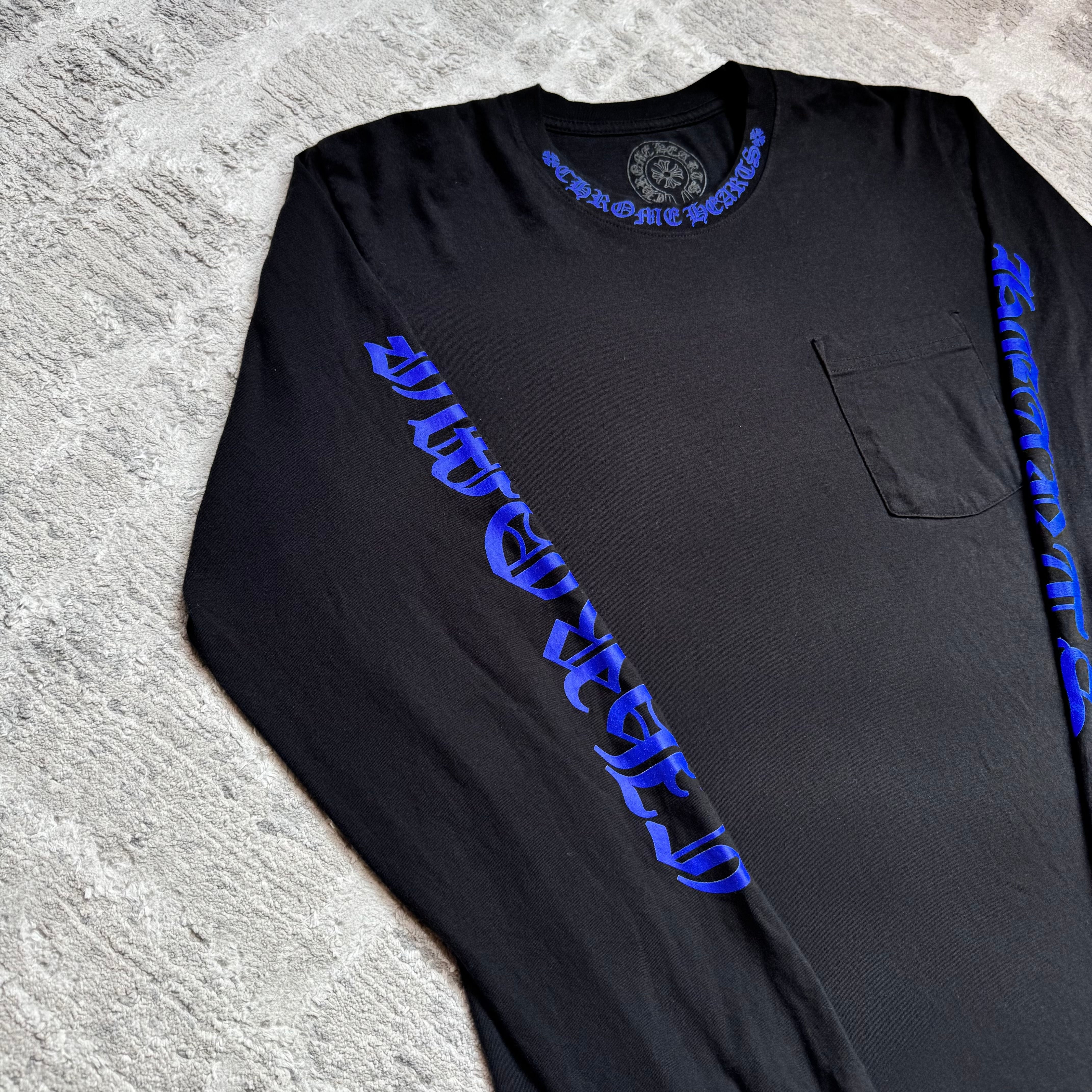 Chrome hearts neck logo letters long sleeve shirt