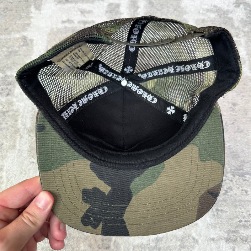 Chrome hearts camo fuck Hollywood trucker hat - Million Dollar Streetwear
