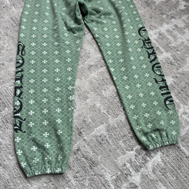 Chrome Hearts Monogram Plus Cross Print Sweatpants 