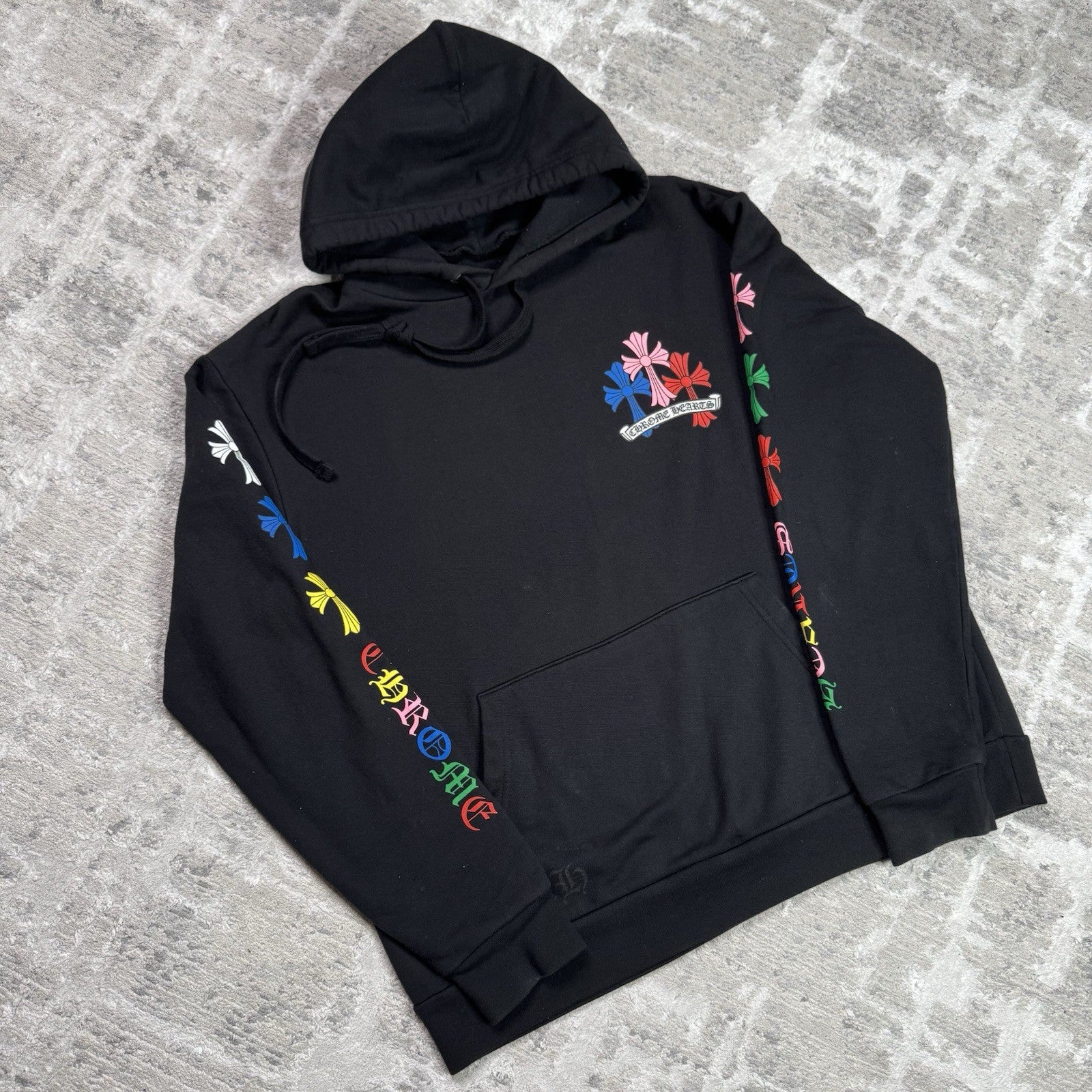 Chrome Hearts Cemetery Multi-color Cross Pullover Hoodie 