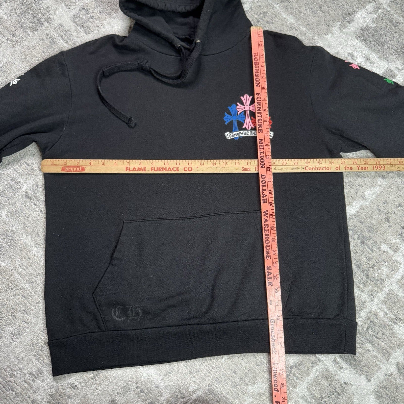 Chrome Hearts Cemetery Multi-color Cross Pullover Hoodie 