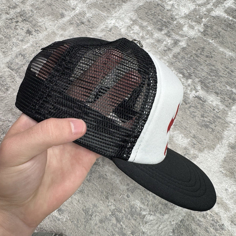 Chrome Hearts 4th Of July Leather Triple Cross Trucker Hat