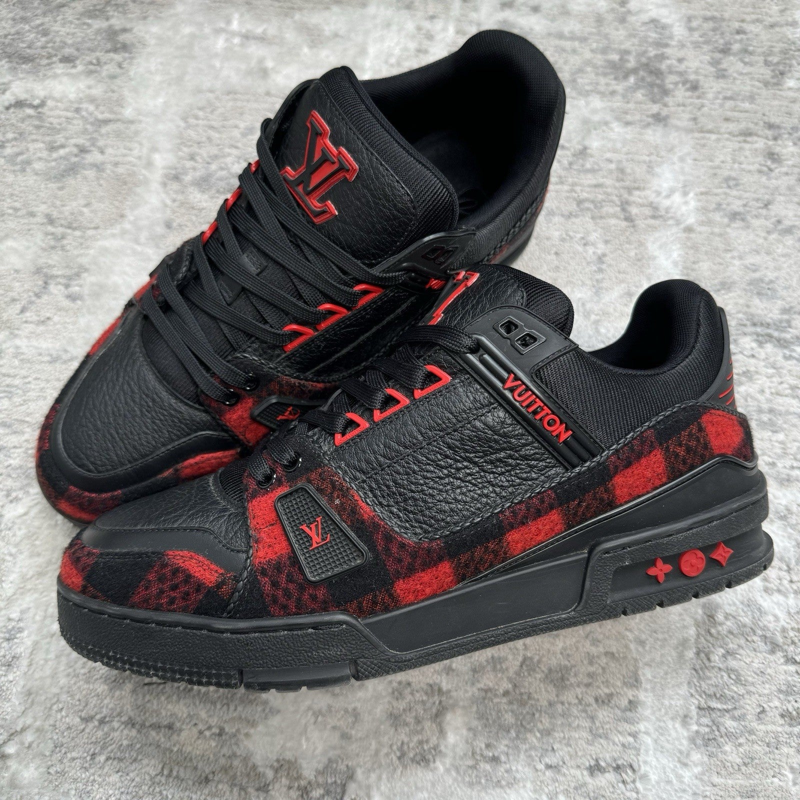Louis Vuitton Trainer Low ‘red Plaid’ 