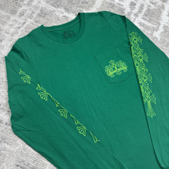 Chrome Hearts Flooded Cross Long Sleeve Tee Shirt 