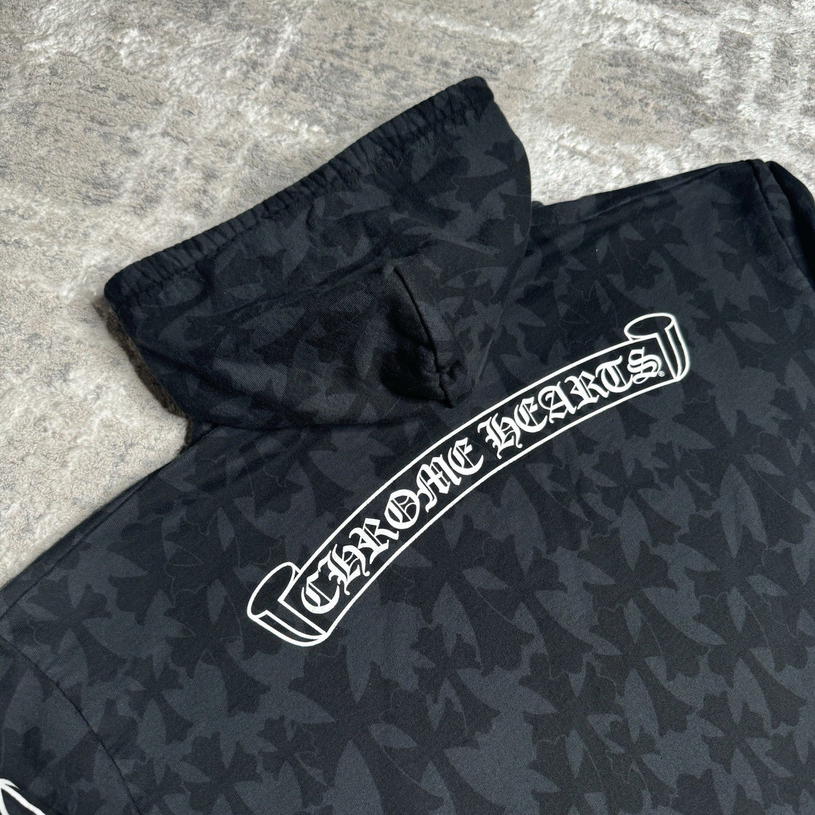 Chrome Hearts Cemetery Cross Zip Up Hoodie 