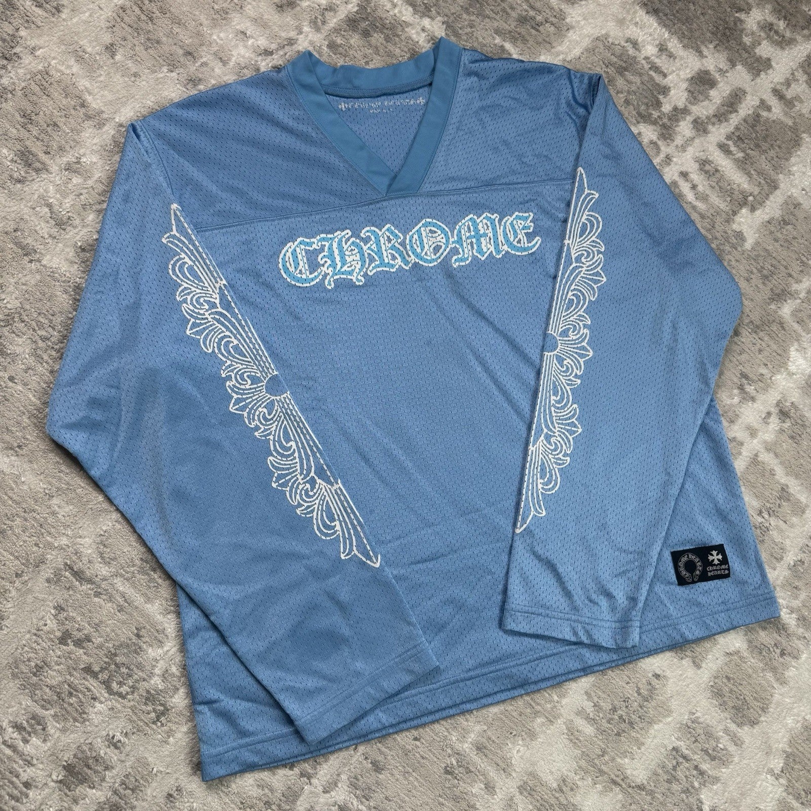 Chrome Hearts Mesh CH Long Sleeve Jersey 