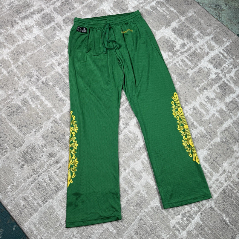 Chrome Hearts Mesh CH Stadium Floral Sweatpants 