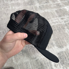 Chrome Hearts Camo Leather Triple Cross Trucker Hat