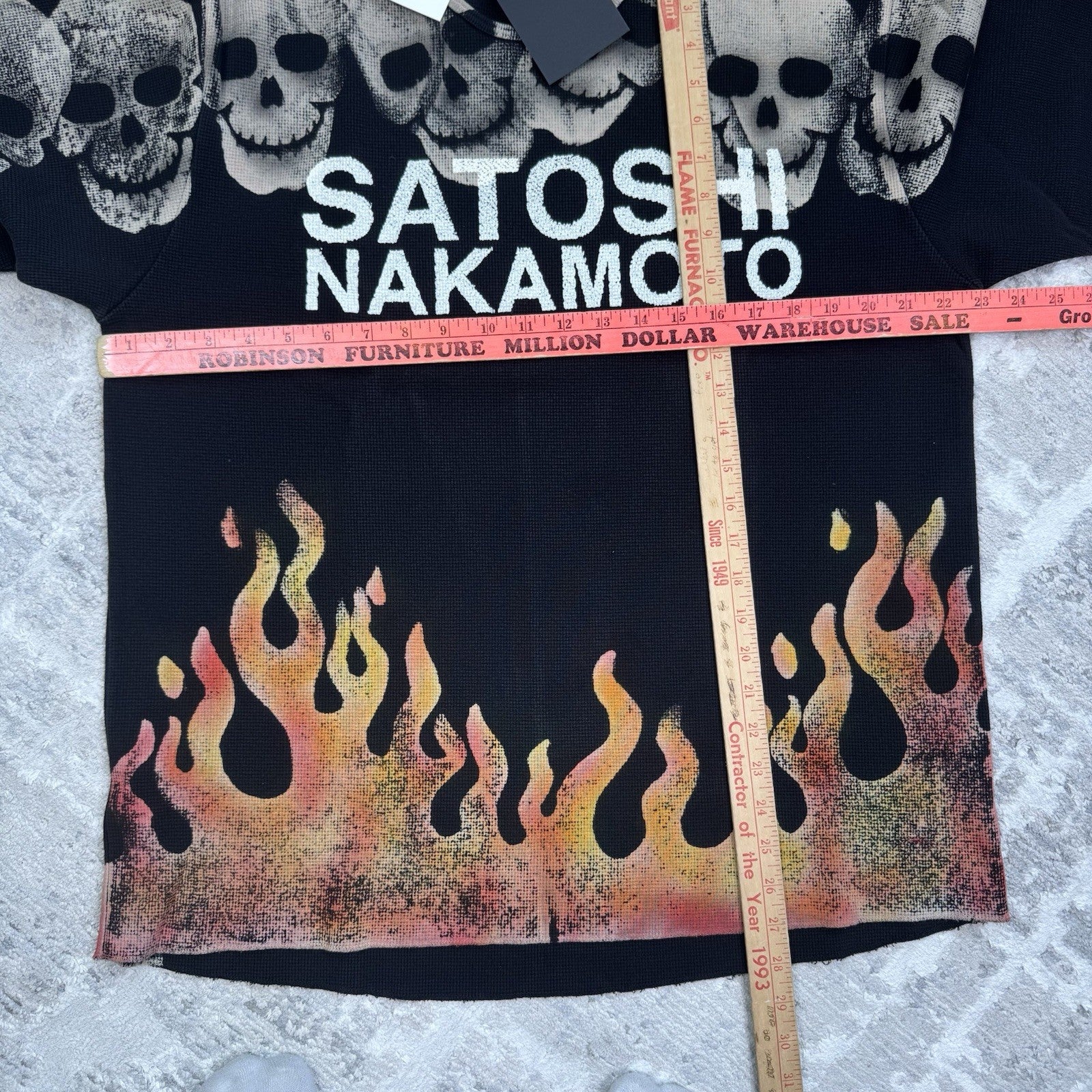 Satoshi Nakamoto Lost Boys Skull Thermal Long Sleeve Shirt 