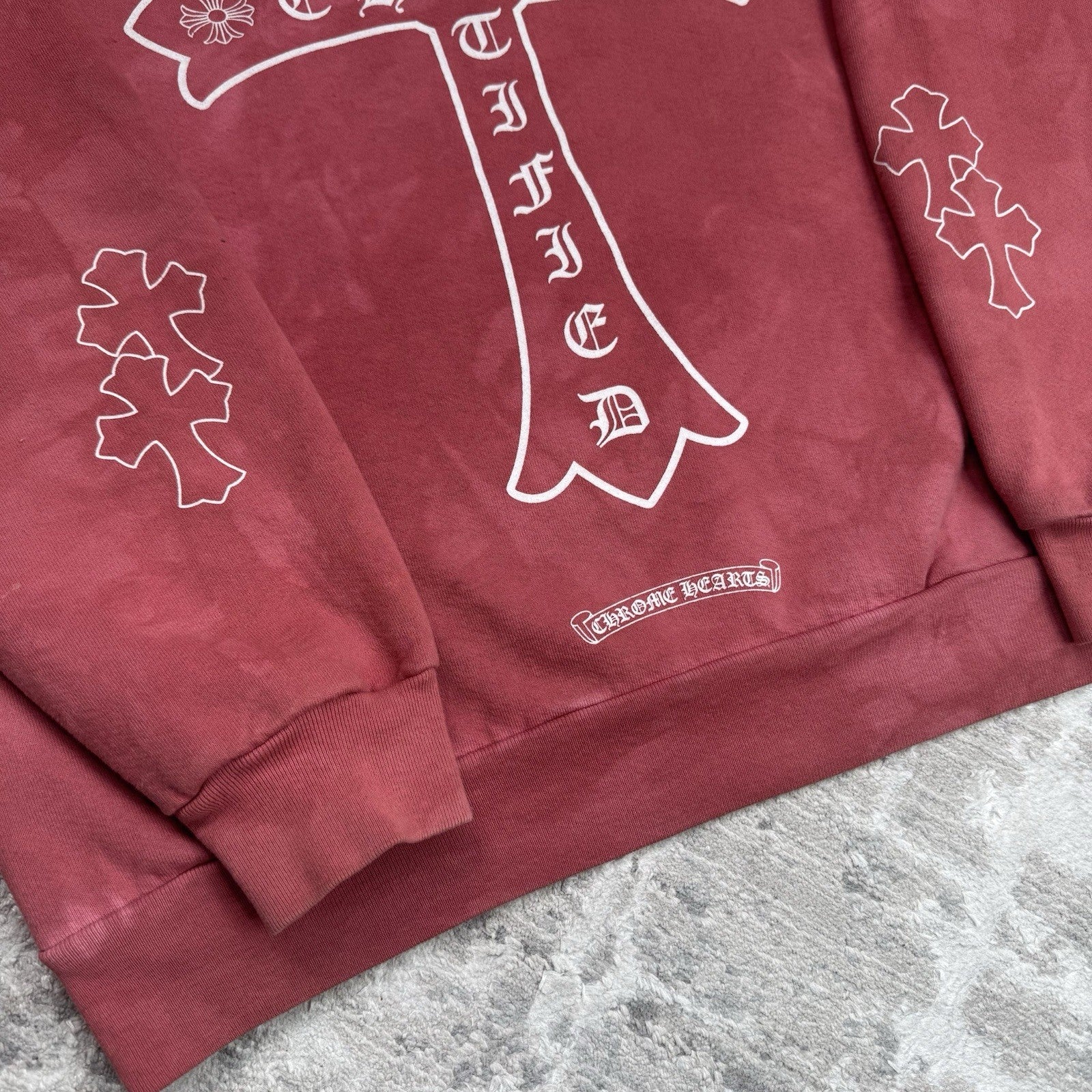 Chrome Hearts CLB Cutout Cross Pullover Hoodie