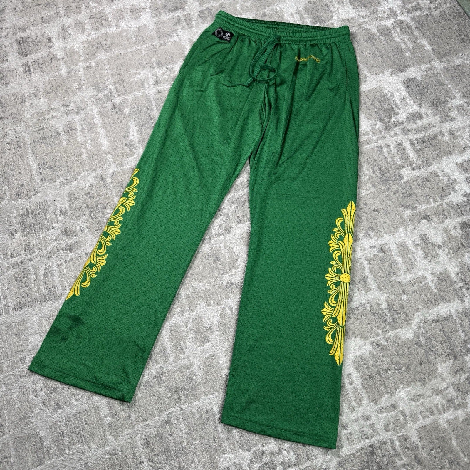 Chrome Hearts Mesh CH Stadium Floral Sweatpants 