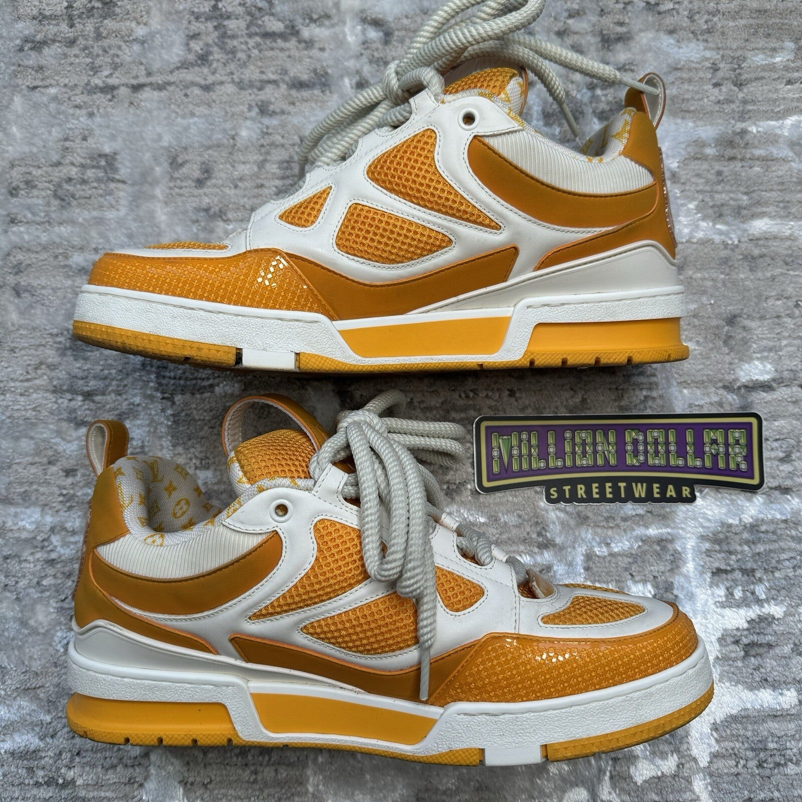Louis Vuitton Skate Trainer Sneaker ‘yellow White’ Sz- 8LV/9M