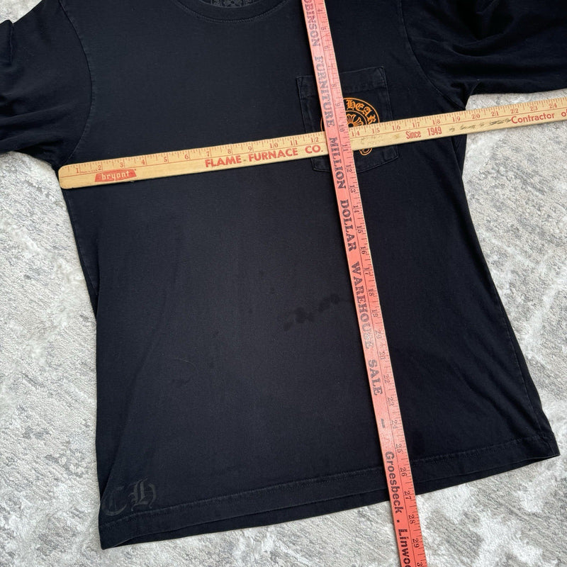 Chrome Hearts Staff Horseshoe Long Sleeve Pocket Tee Shirt 