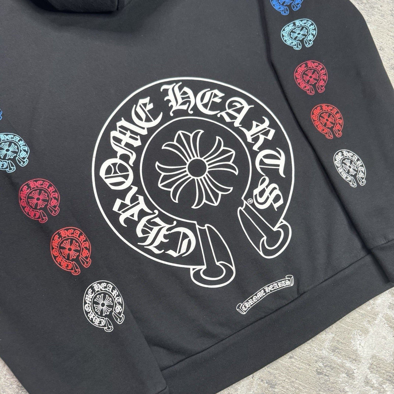 Chrome Hearts Horseshoe Multi-color Zip Up Hoodie 