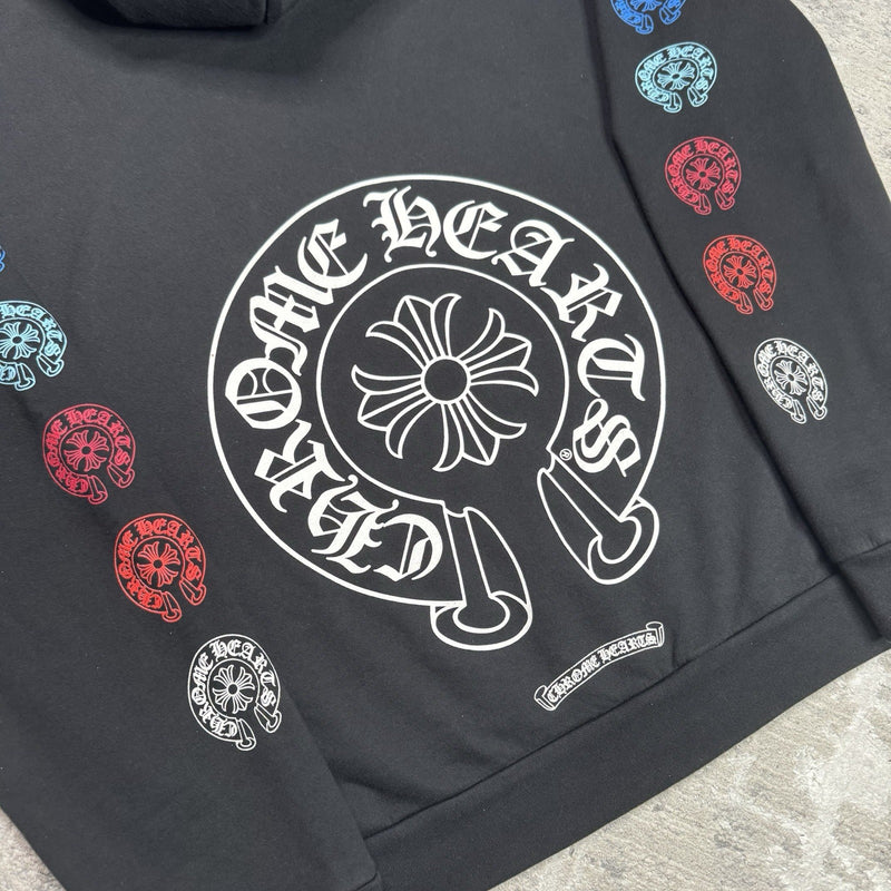Chrome Hearts Horseshoe Multi-color Zip Up Hoodie 