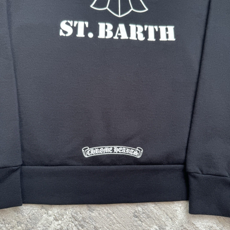 Chrome Hearts St Barths Cross Pullover Hoodie 