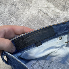 Chrome Hearts Levi 501 Leather Patch Cross Denim Jeans 