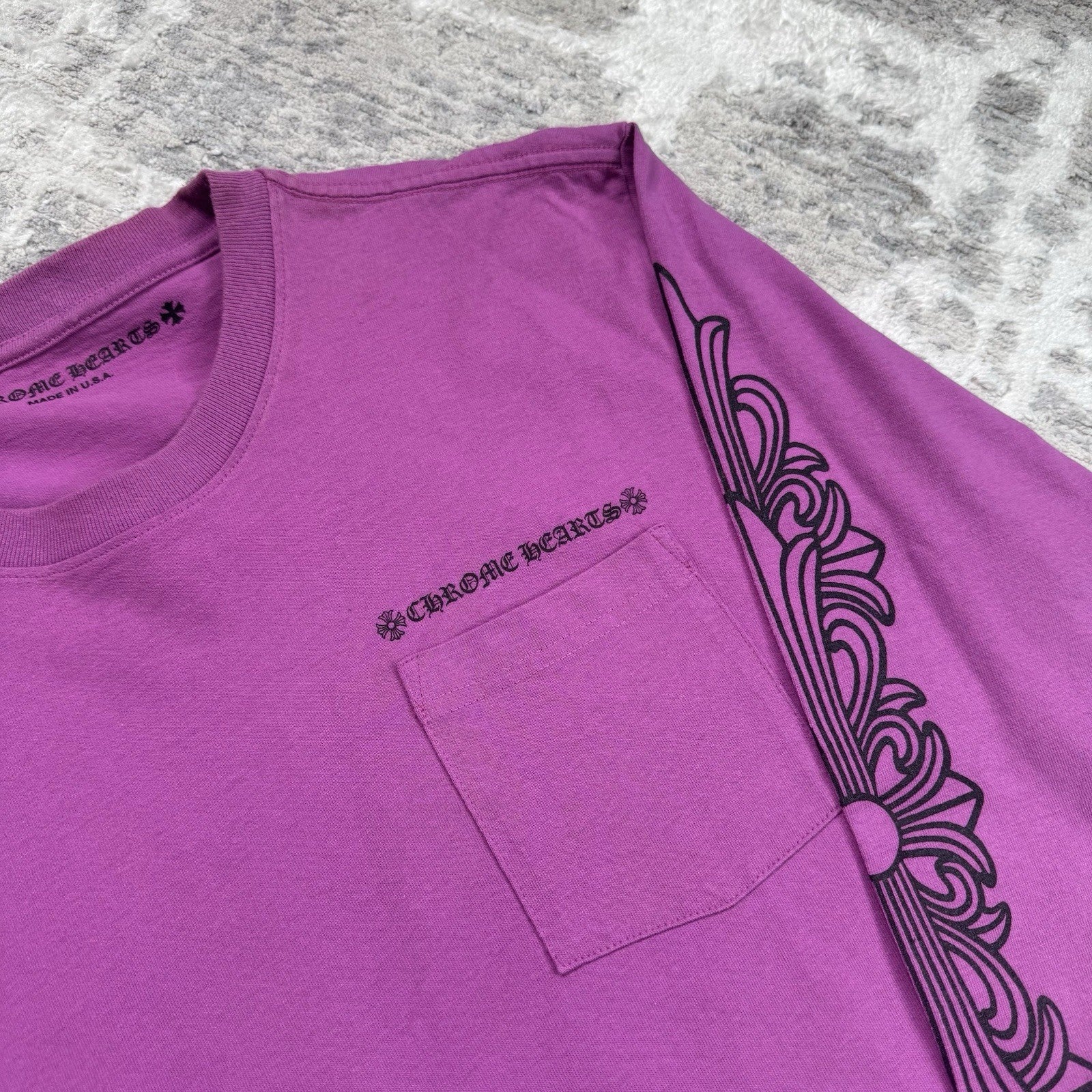 Chrome Hearts Matty Boy Spiderweb Long Sleeve Tee Shirt 