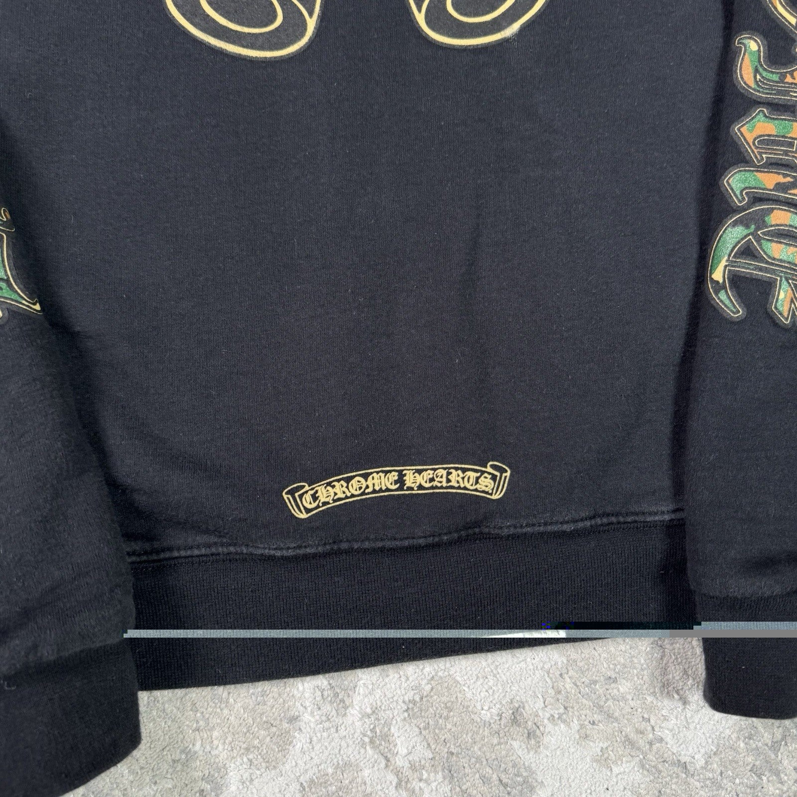 Chrome Hearts Camo Horseshoe Thermal Zip Up Hoodie