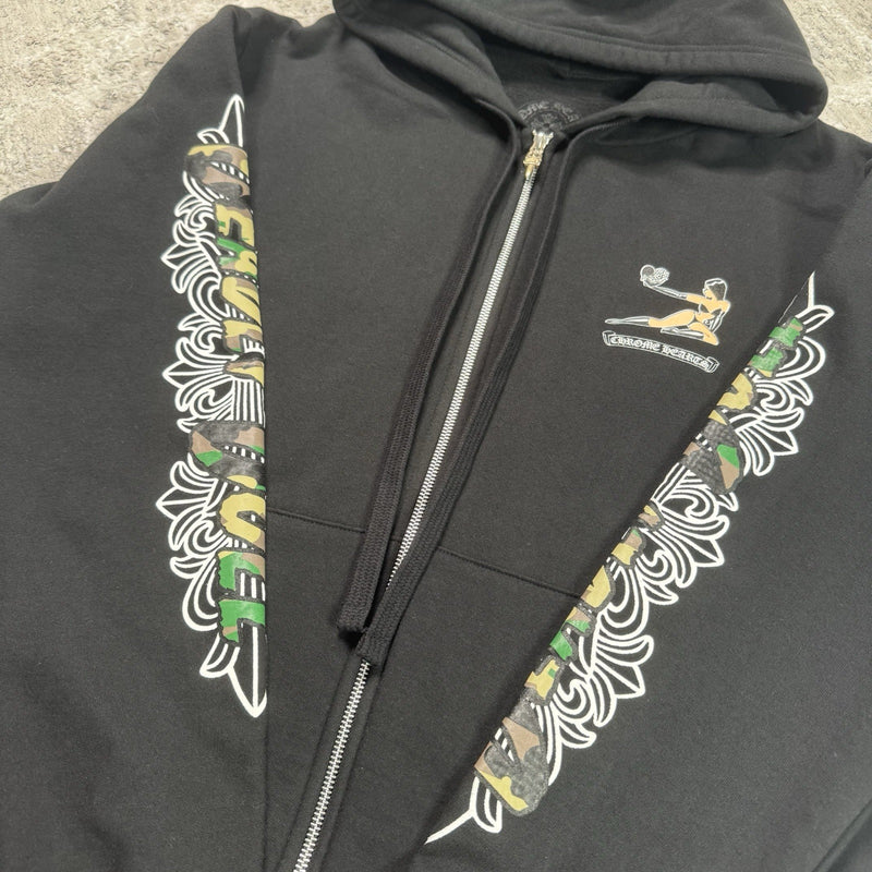 Chrome Hearts Deadly Doll Zip Up Hoodie 
