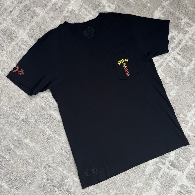 Chrome Hearts Gradient Logo T Bar Short Sleeve Tee Shirt 