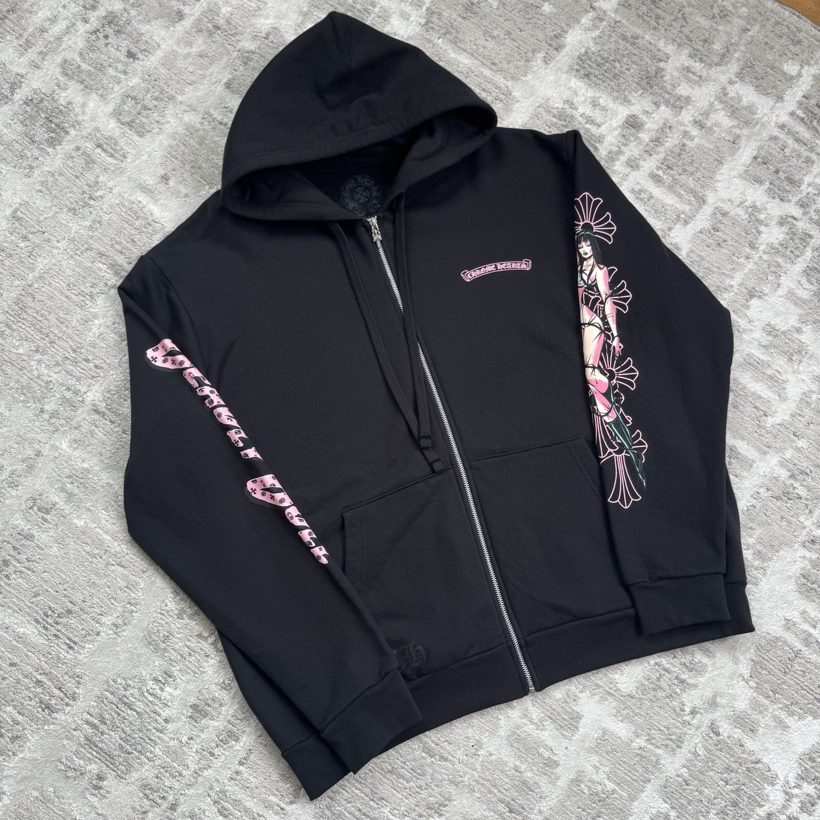 Chrome Hearts Deadly Doll Zip Up Hoodie 