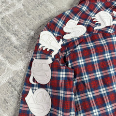 Chrome Hearts Guns N Roses Leather Patch Button Up 