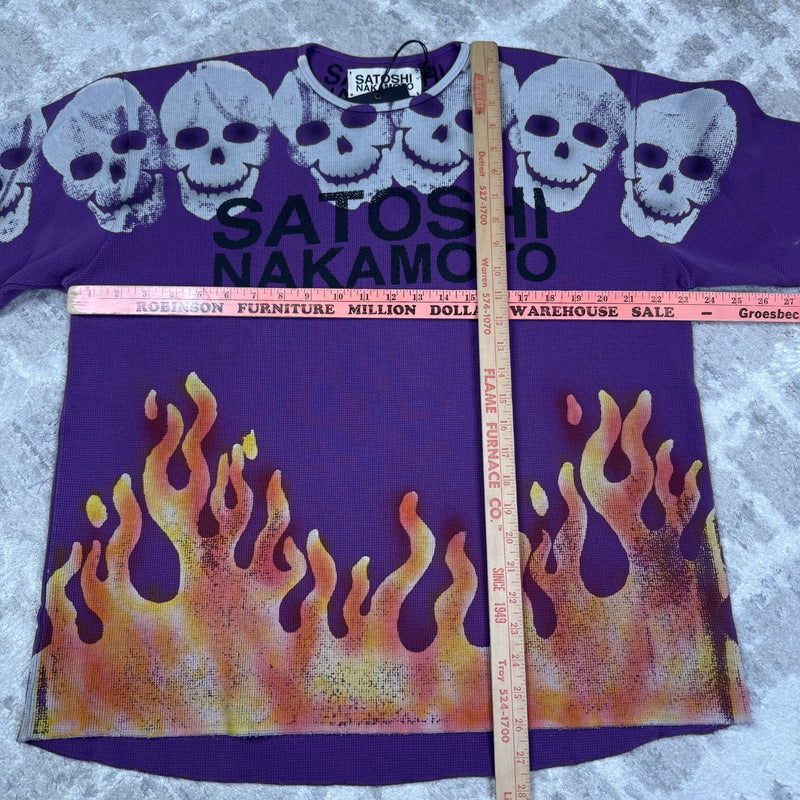 Satoshi Nakamoto Lost Boys Skull Long Sleeve Thermal Shirt 