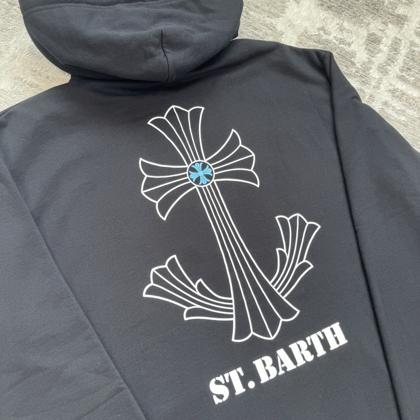 Chrome Hearts St Barths Cross Pullover Hoodie 