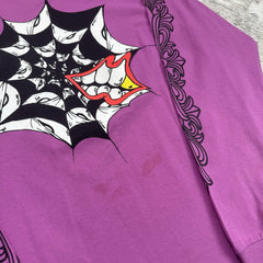 Chrome Hearts Matty Boy Spiderweb Long Sleeve Tee Shirt 