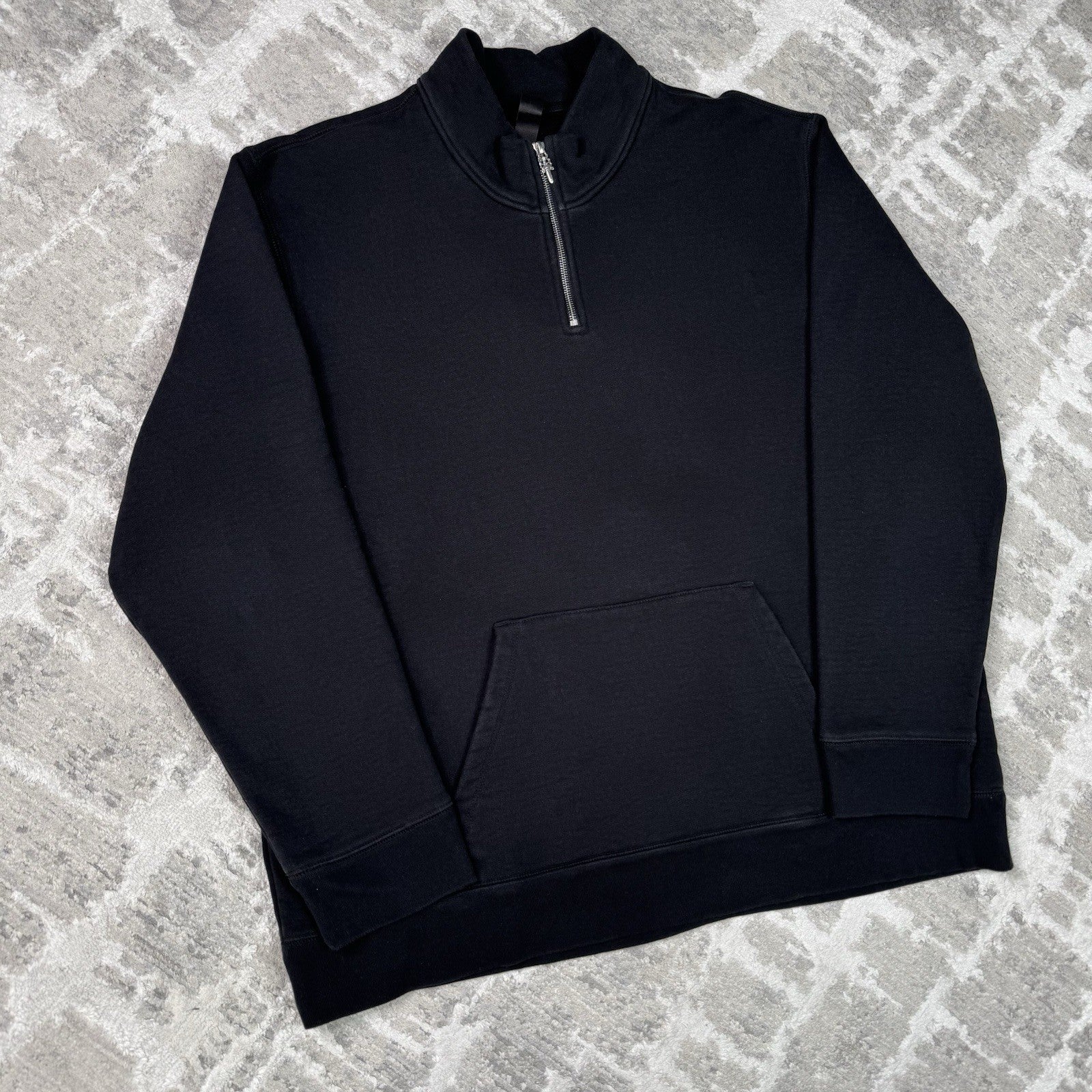 Chrome Hearts King Taco Triple Cross Embroidered Quarter Zip Up Pullover 