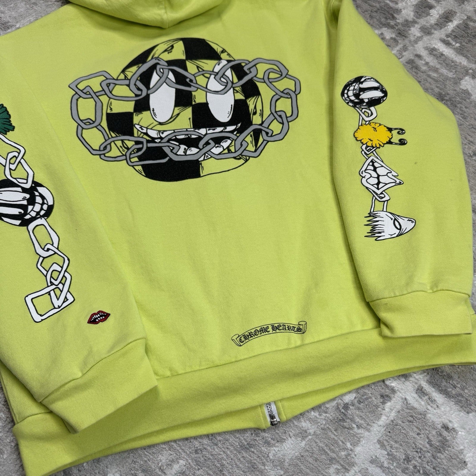 Chrome Hearts Matty Boy Link Zip Up Hoodie 