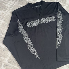 Chrome Hearts Mesh Stadium Floral Long Sleeve Jersey 