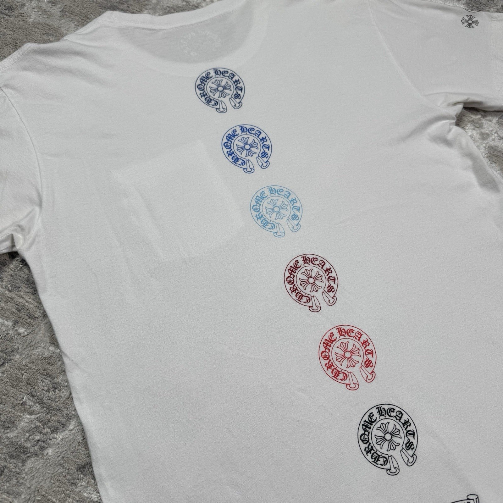 Chrome Hearts Horseshoe Multi-color Short Sleeve Tee Shirt 