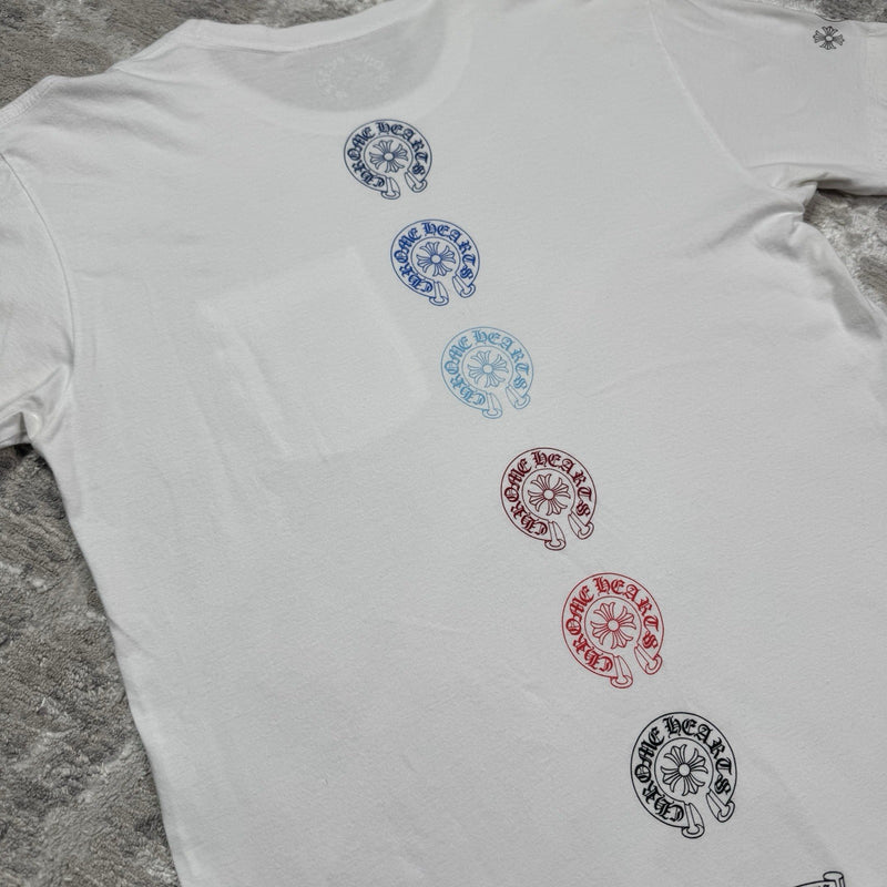Chrome Hearts Horseshoe Multi-color Short Sleeve Tee Shirt 