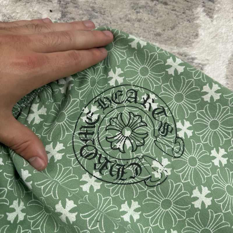 Chrome Hearts Monogram Plus Cross Print Sweatpants 