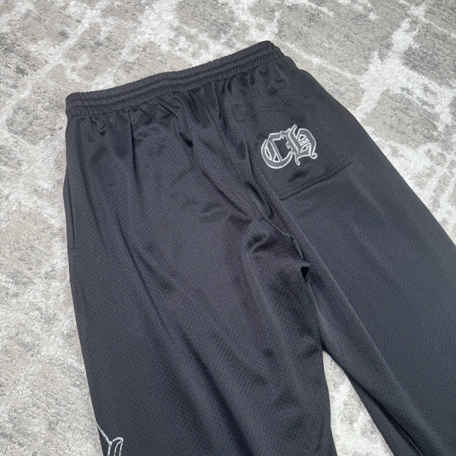 Chrome Hearts Mesh CH Floral Stadium Sweatpants 