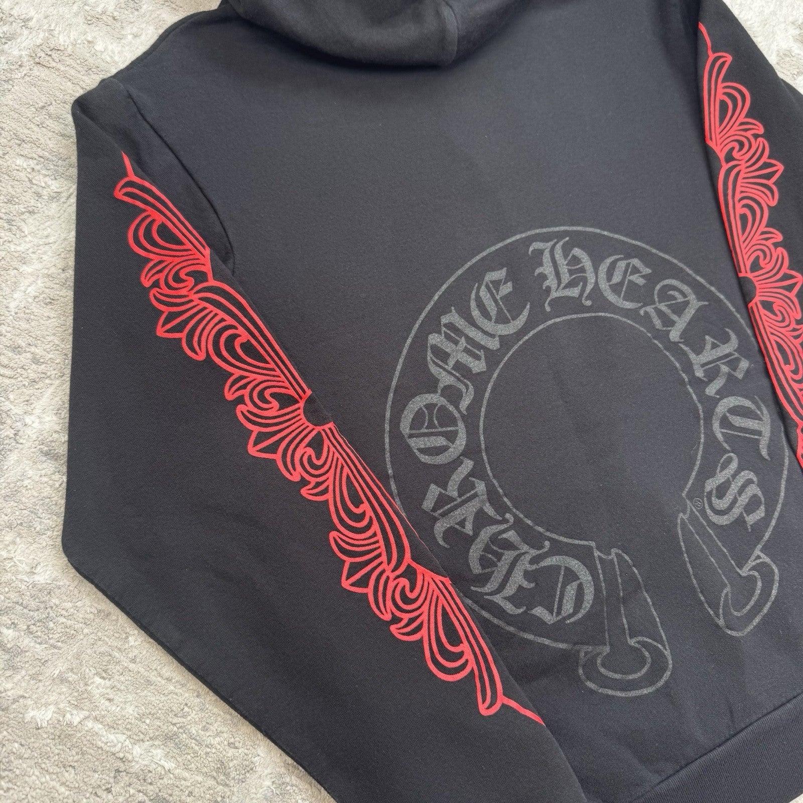 Chrome Hearts Horseshoe Floral Pullover Hoodie 