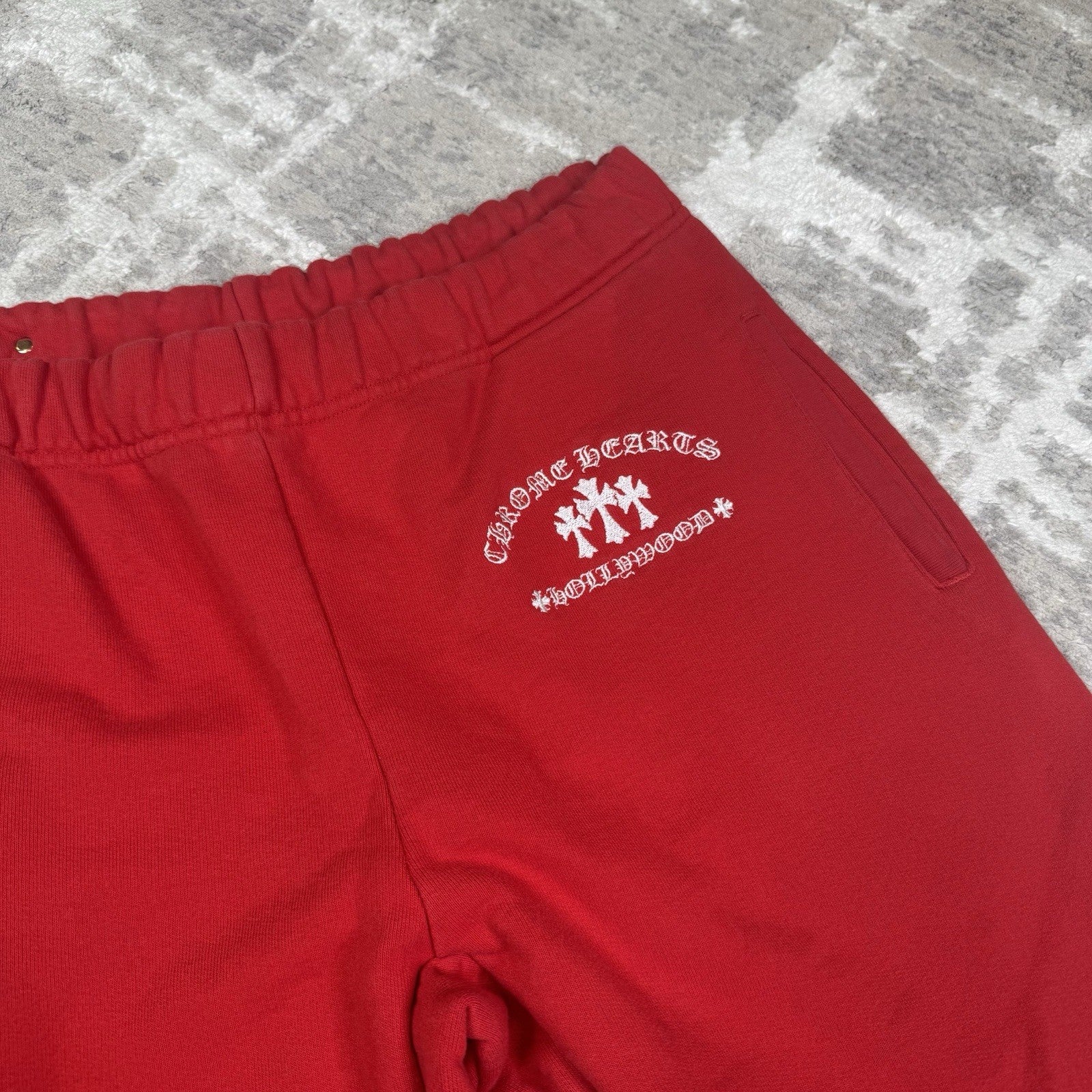 Chrome Hearts Sailin King Taco Triple Cross Embroidered Sweatpants 