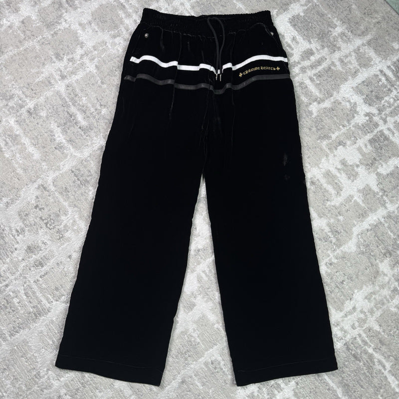Chrome Hearts Velour Leather Track Pant 