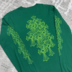 Chrome Hearts Flooded Cross Long Sleeve Tee Shirt 