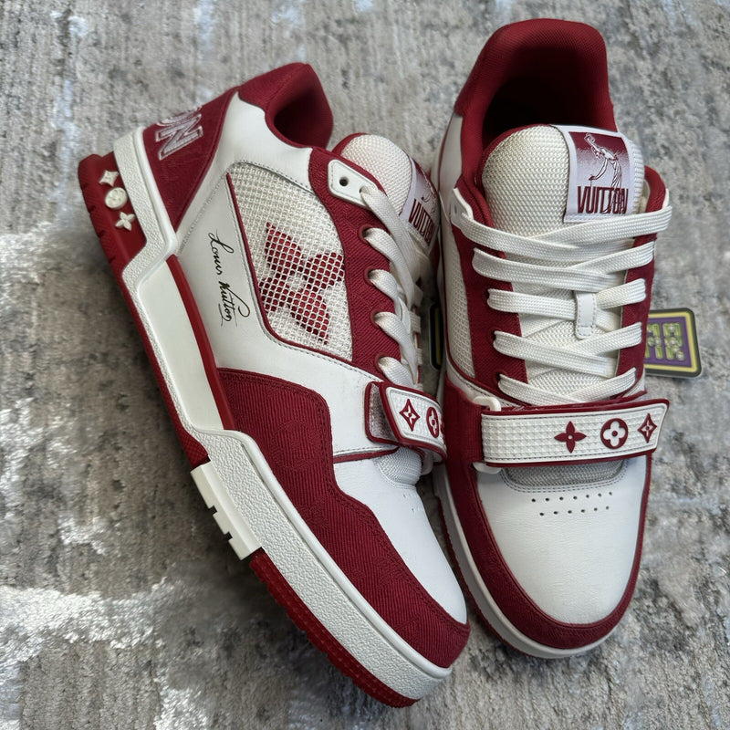 Louis Vuitton Strap Trainer Low ‘red White’ Sz- 9.5LV/10.5M