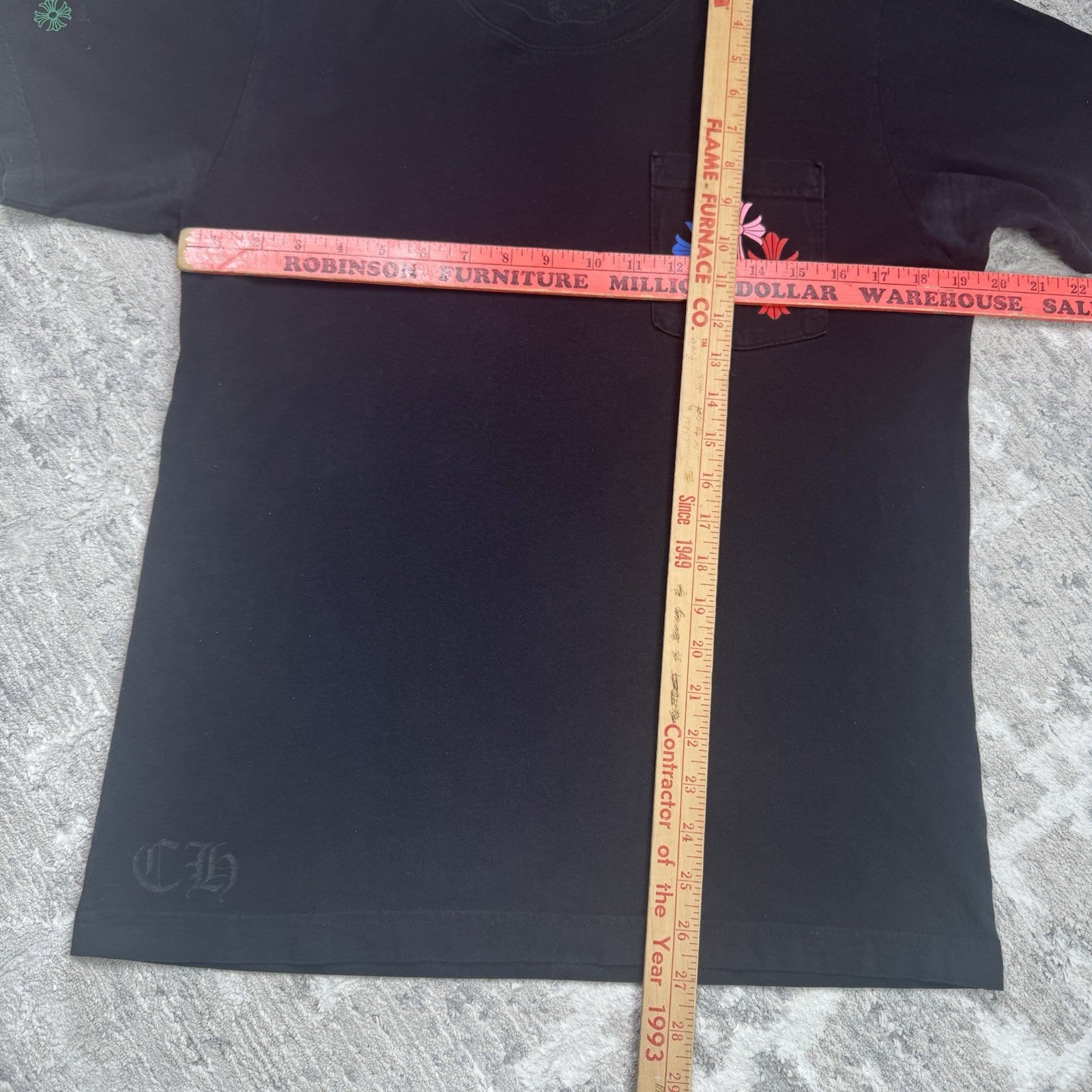 Chrome Hearts Cemetery Cross Multi-color Short Sleeve Tee Shirt 