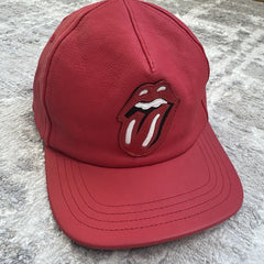 Chrome Heart Rolling Stones leather patch hat