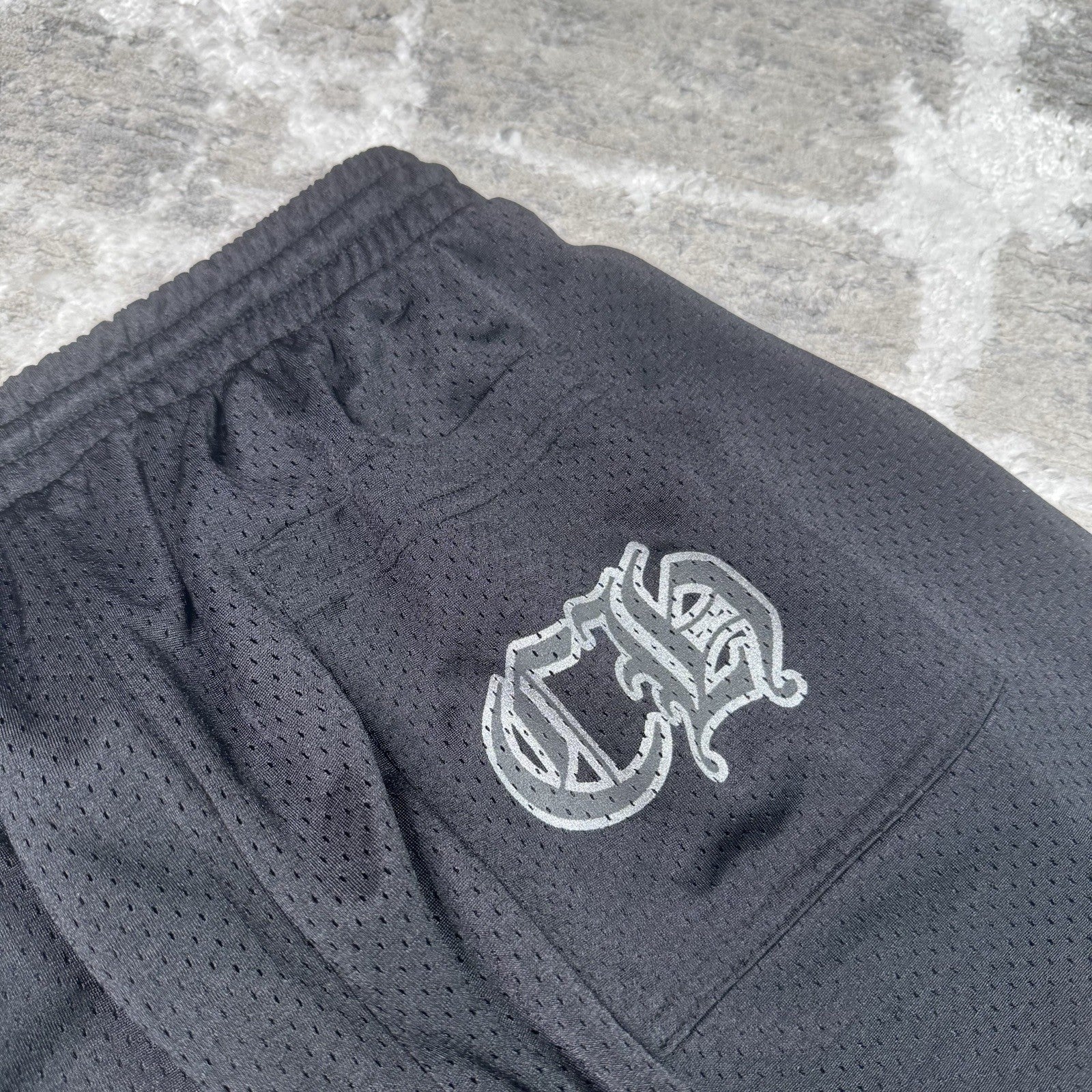 Chrome Hearts Mesh CH Floral Stadium Sweatpants 